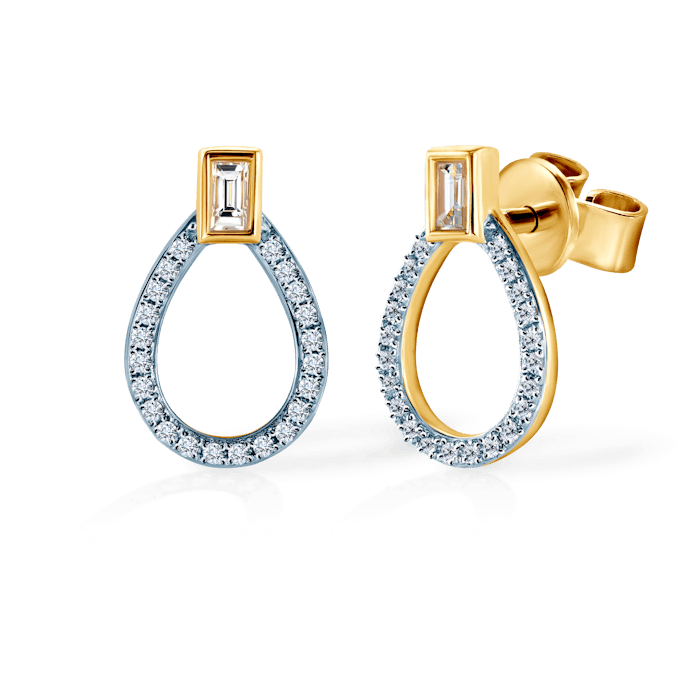 SAVICKI fülbevaló: arany és gyémántok