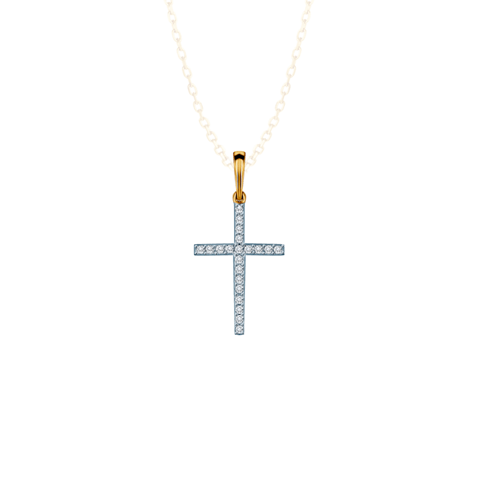 SAVICKI keresztes medál: arany és gyémántok