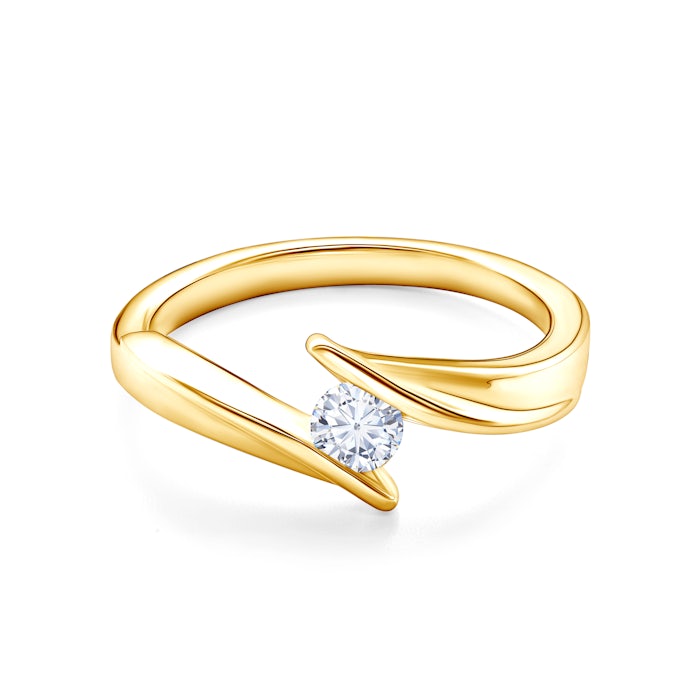 SAVICKI eljegyzési gyűrű: arany és gyémánt