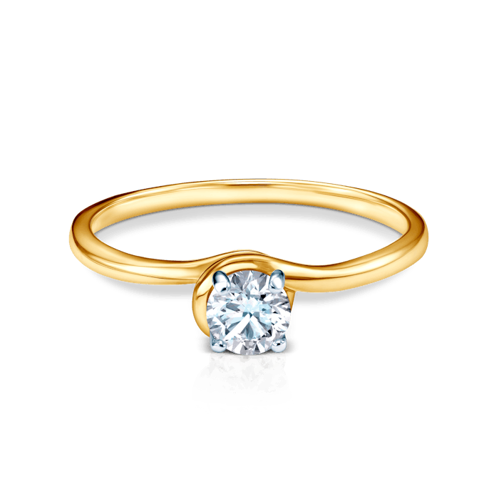 SAVICKI eljegyzési gyűrű: kétszínű arany és cirkónia