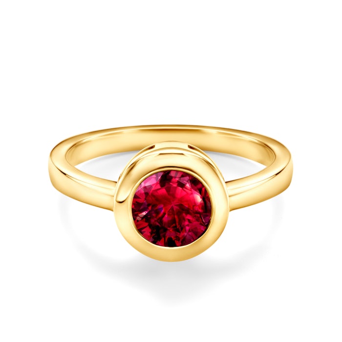 SAVICKI eljegyzési gyűrű: arany és rubin