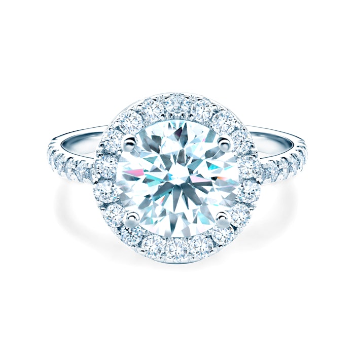 Inel de logodnă This is Love: aur alb, diamant