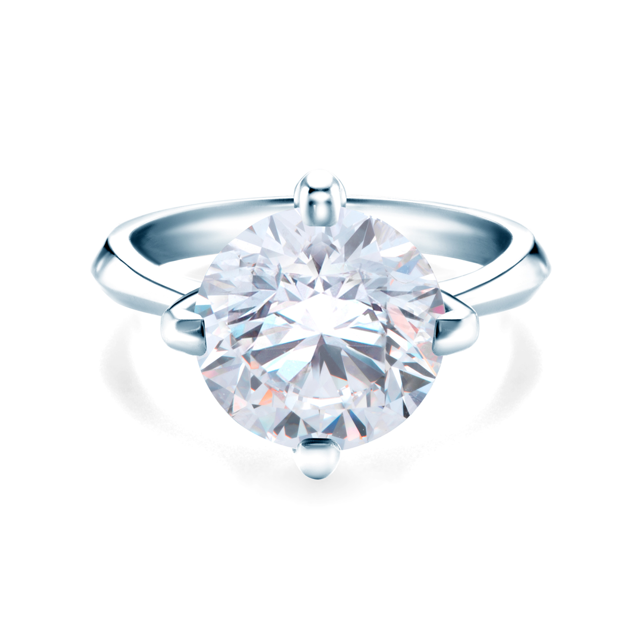 Zaručnički prsten The Light: bijelo zlato, dijamant