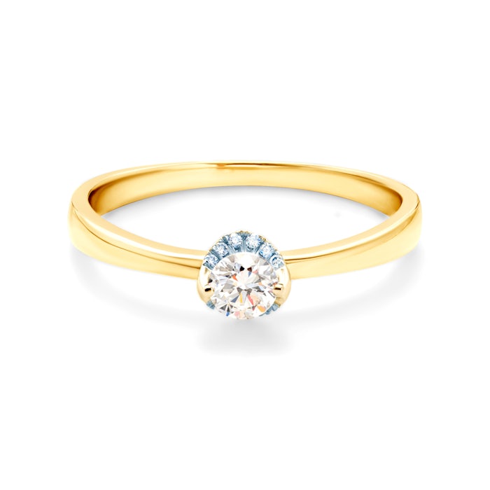 SAVICKI eljegyzési gyűrű: arany és gyémánt