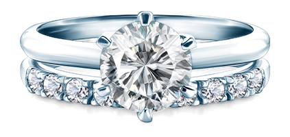 Idealnie dopasowany pierścionek do obrączki